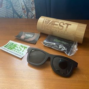 4est polarized wood sunglasses
